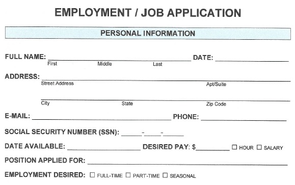 Employment Application